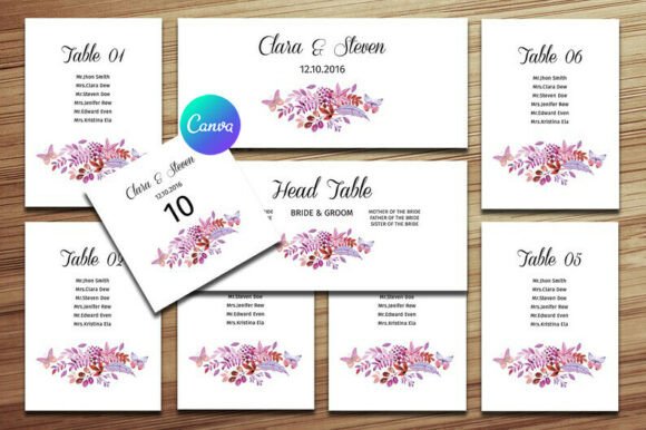 Download Wedding Seating Chart Template - Wedding Collection
