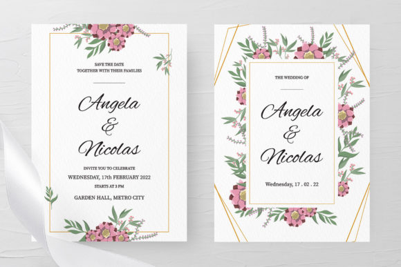 Download Wedding Invitation Floral Frame - Wedding Collection