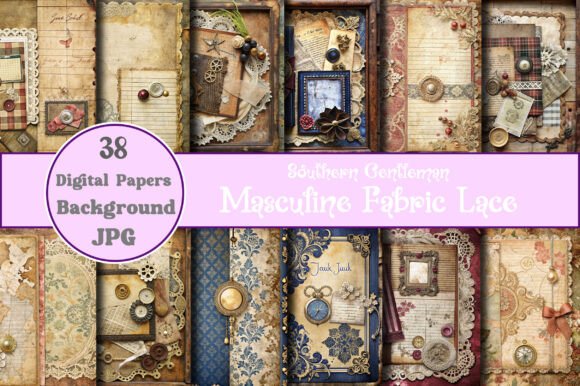 Download Southern Gentleman Masculine Fabric Lace - Masculine Collection